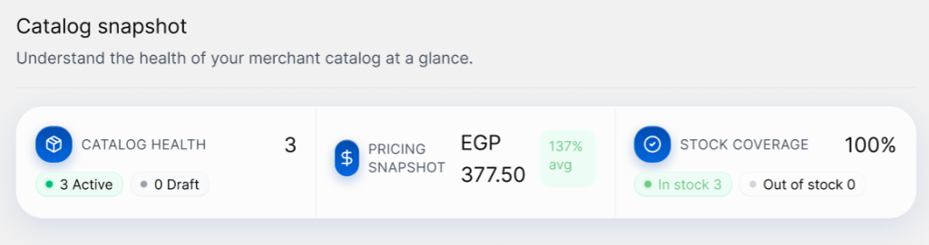 DropX catalog snapshot